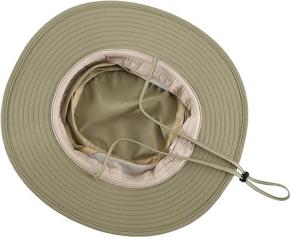 Wide Brim Bucket Hat Foldable Boonie Hat for Fishing Hiking Garden Safari Beach Breathable for Fishing, Hiking, Camping