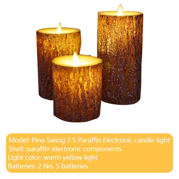 Manufacturer 10cm Real Wax Flameless LED Candles Battery Operated Pillar Remote Control Electric Flickering Candle by Piece