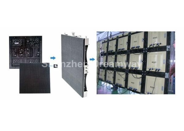 RGB Full Color Indoor LED Screen Rental P5 3528 SMD For Program Play , 1200Hz Refresh Rate