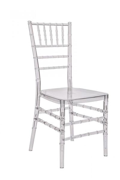 Plastic Acrylic Clear Resin Tiffany Chiavari Dining Chair For Wedding