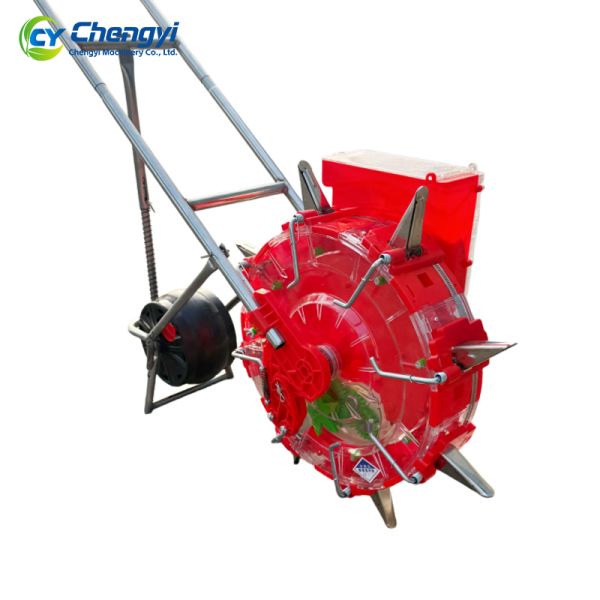 Reinforced Metal Hand Push Seeder Sowing Tool Stable Efficient Planting For Farmland Garden