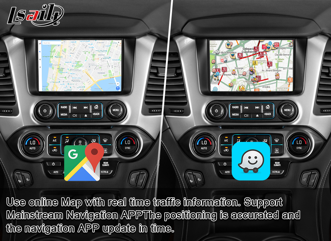 Мультимедиа Inteface Carplay на равноденствие Шевроле Tahoe Malibu с NetFlix, YouTube, Google, картой 4GB