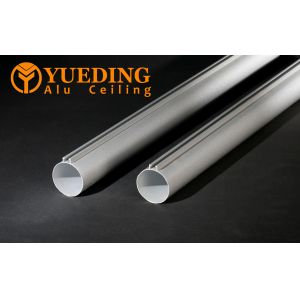 Top Ceiling Aluminum Round Tube Powder Coating Fireproof