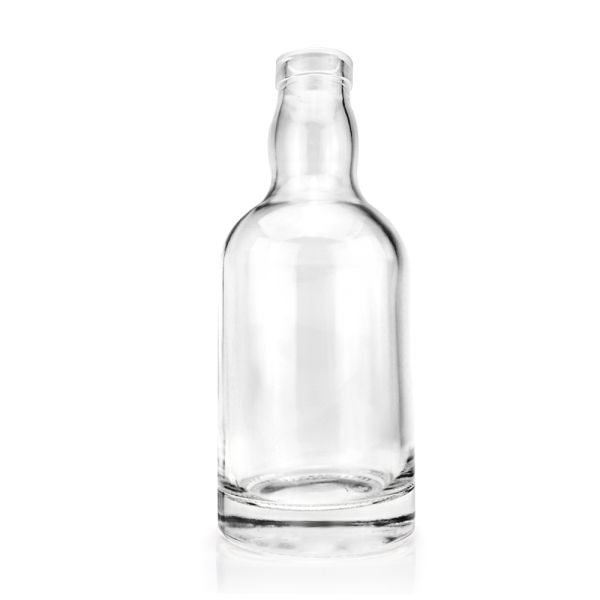 Customized Logo Shape Closures 750ml Empty Unique Glass Bottle For Liquor With Cap