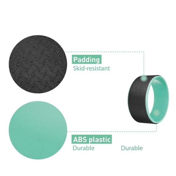 0.13M Yoga Exercise Wheel EVA 15 Inch Home Yoga Roller Wheel Exercises