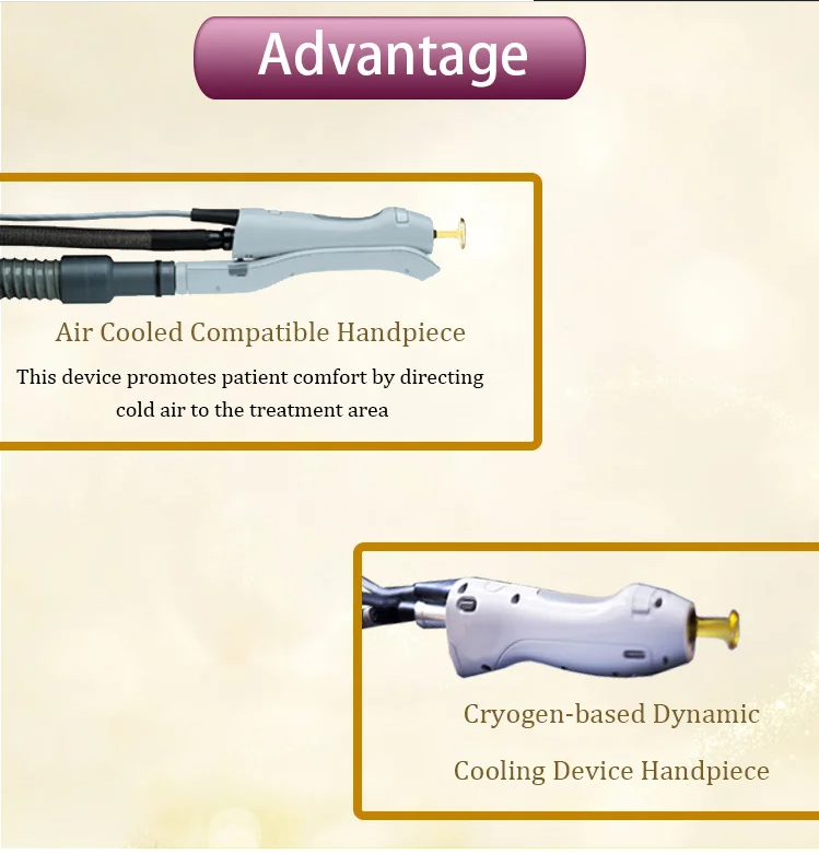 Máquina de depilación por láser de alejandrita de 755nm