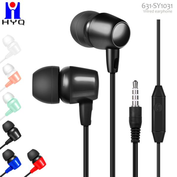 Multi Color Wired In Ear Earphones 90dB Bass Stereo Headphones