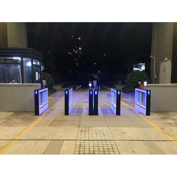 Customization Accepted Pedestrian Swing Barrier Turnstile Of Face Recognition