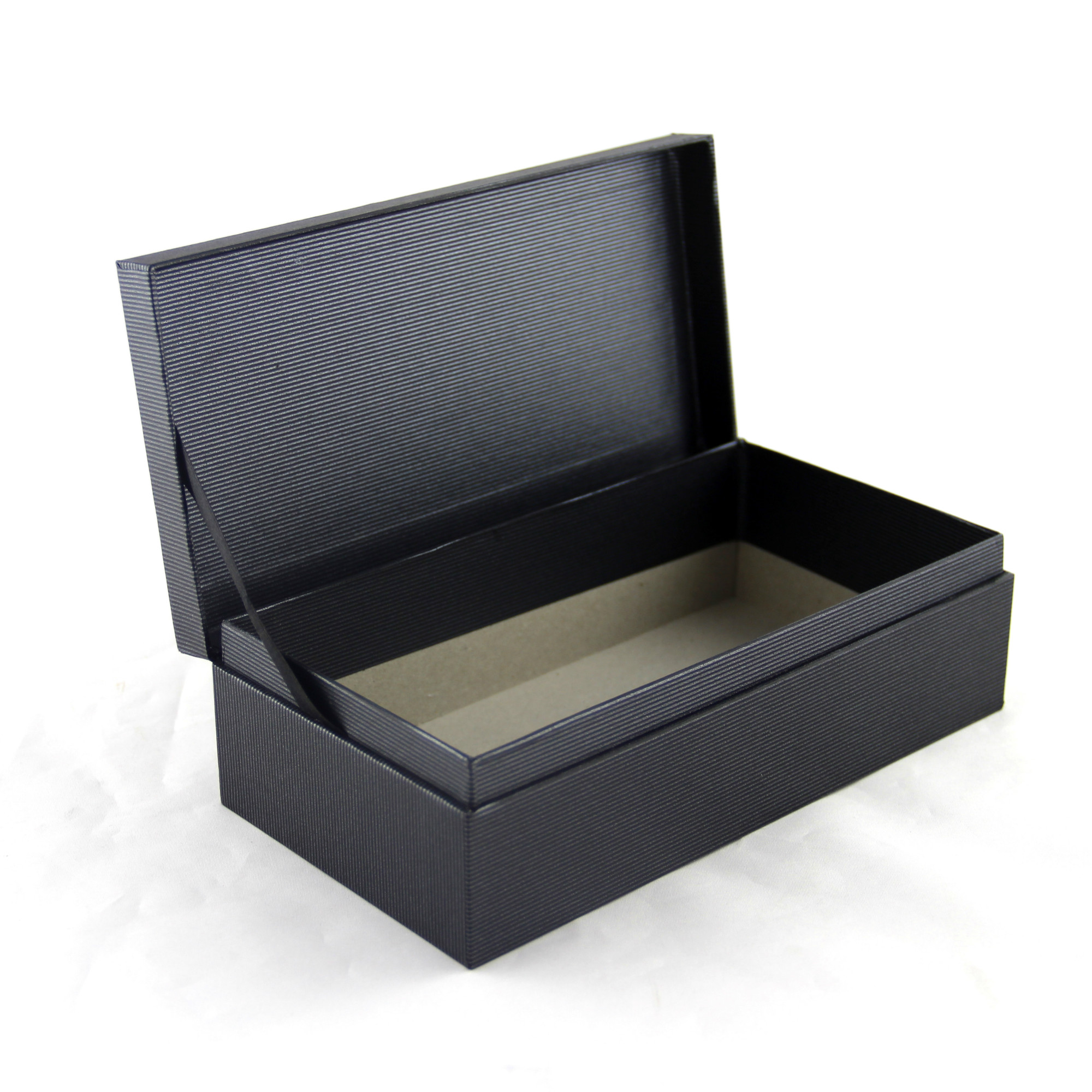 Роскошный штемпелевать черного золота рециркулировал бумажную коробку для одежд/косметик