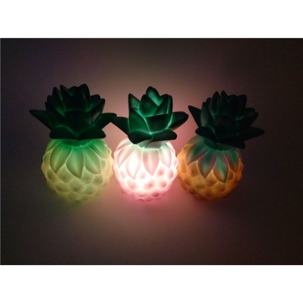 Plastic Pineapple Shaped LED Night Light Table Lamps toy gifts