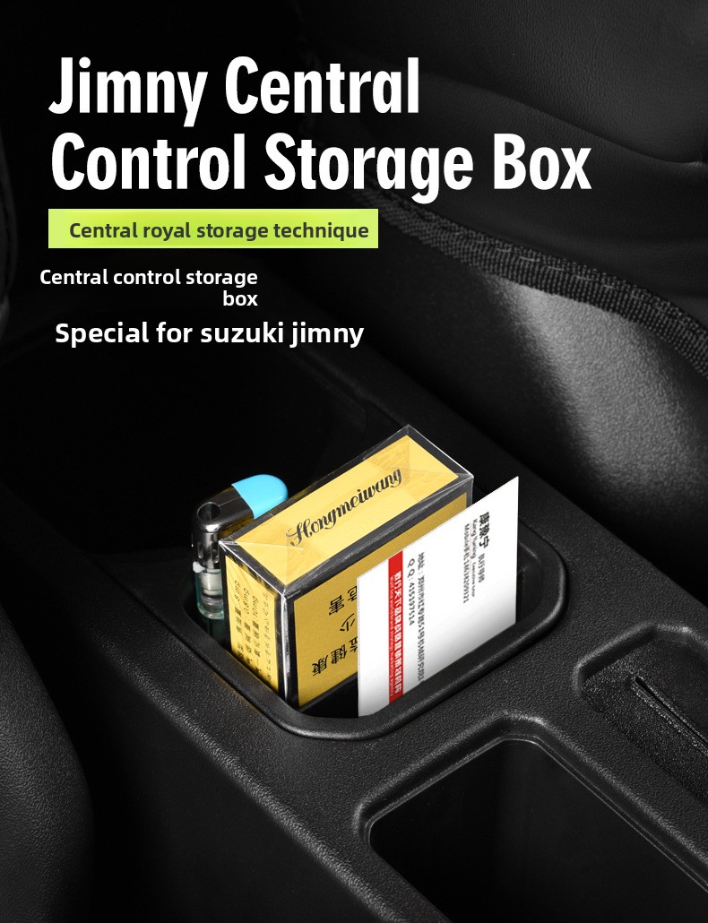 For Central Control Water Cup Storage Box for Suzuki Jimny Modified Interior Accessories with Sundries Storage Capacity