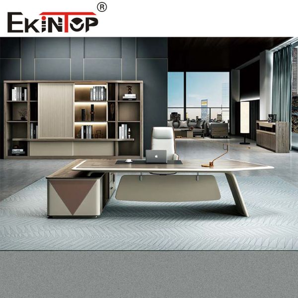 Стол домашнего офиса русый l сформировал исполнительный стол