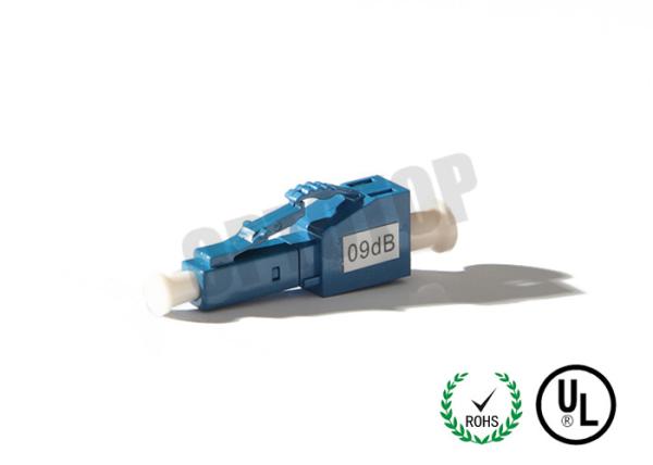 LC Bulkhead Attenuator 10dB Single Mode Fiber Attenuator , Fixed Optical Attenuator High Durability