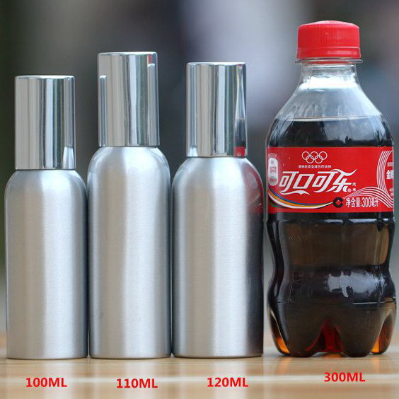 Refill Pump Up Cosmetic Aluminum Bottles Lightweight Multi Color For Travel