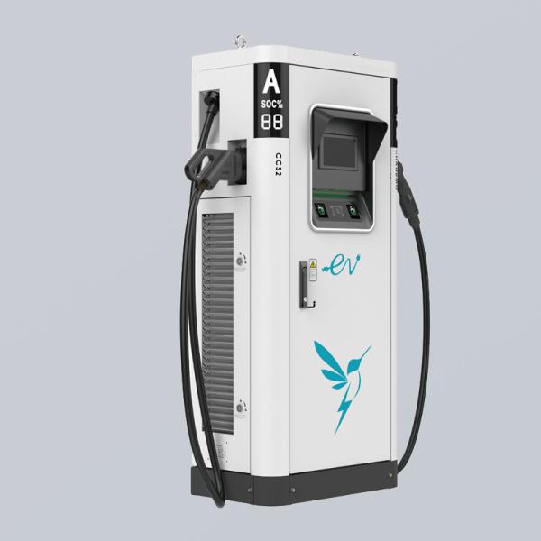 IP54 GB/T 80KW Floor Mounted EV Charger Outdoor Charging Point