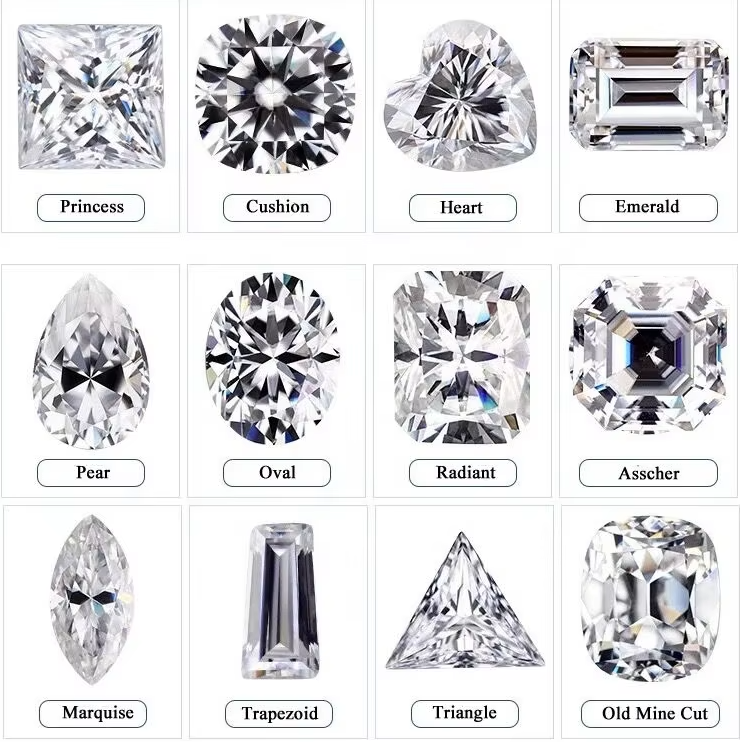 Розовый рез кубический цирконий моссанит круглый бриллиантовый рез драгоценный камень тепловая обработка применяется