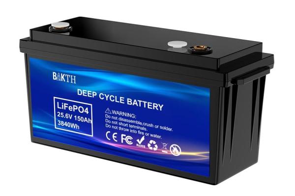 Batterie au lithium de 150Ah LiFePO4 24V LiFePO4 batterie solaire avec plusieurs fonctions