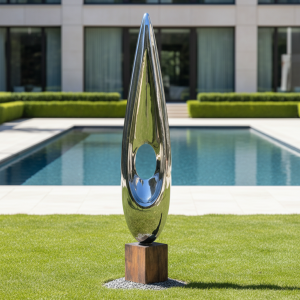 Déjà Vu: Monumental Kinetic Stainless Steel Sculpture