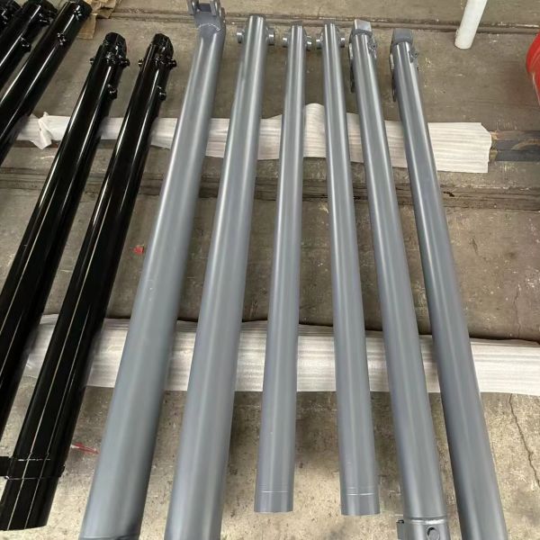 1560mm Stroke Hard Chrome Plated Telescopic Cylinder With Grey Painting ODM OEM
