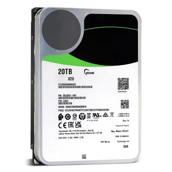 Disco duro personalizado de 20TB X20 ST20000NM007D ST20000NM000D ST20000NM002D ST20000NM003D ST20000NM005D 7200Rpm 256MB SATA 3,5 de pulgada