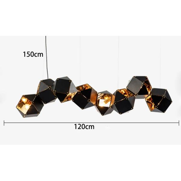 Modern home decor led lights pendant light lamps Riddle Linear Suspension（WH-AP-628）
