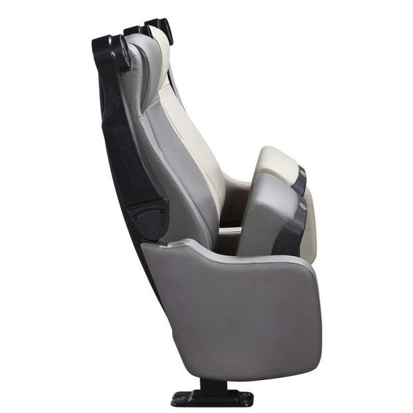 Leather Upholstered Theater Seating Chairs With With Spring Soft Seat Pad And Cup Hold