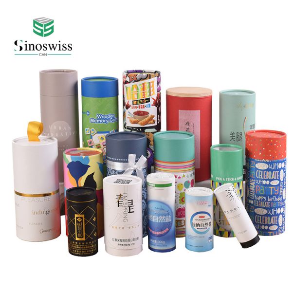 Eco Friendly Cosmetics Paper Tubes Packaging Custom Height Paper Tube Tea Packaging