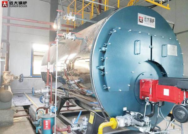 WNS Horizontal Oil Fuel 10 Ton Industrial Steam Boiler Diesel For Tobacco