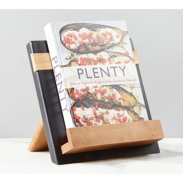 Handmade Reclaimed Wood Cookbook Holders Pine and Oak Slats for Kitchen Organization