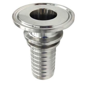 DIN 10mm Stainless Steel Hose Couplings Ss Tri Clamp With Toothed Shank