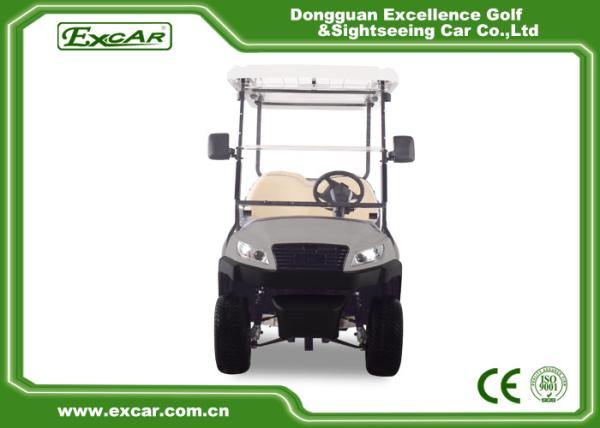 Grey Fuel Type Electric Golf Car With CE Certificate 350A Controller