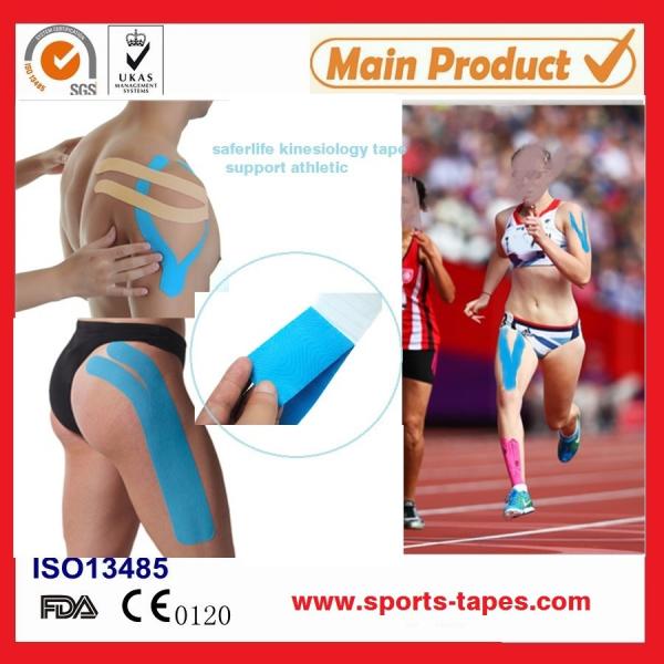 Cinesiologia Tela de terapia pré-cortada à prova d'água para cuidados de saúde de esportes atléticos