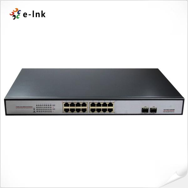 16G + 2SFP Unmanaged PoE Switch with PoE+