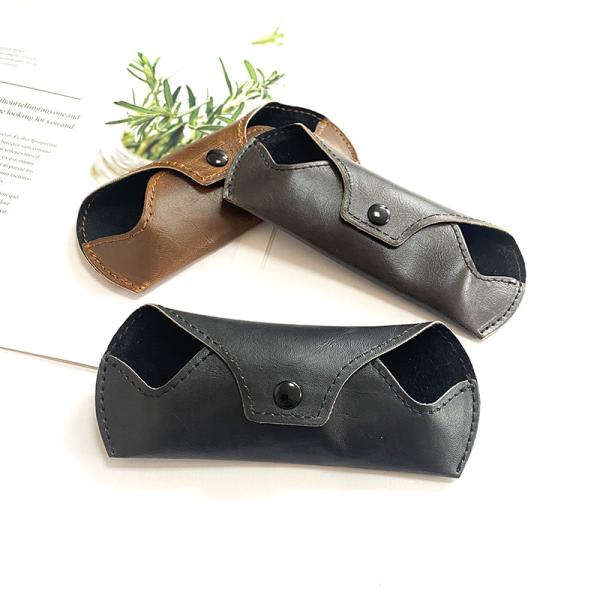 Retro PU optical glassese handmade eyeglasses Optical Case Carrying Eyewear bag Luxury PU Case
