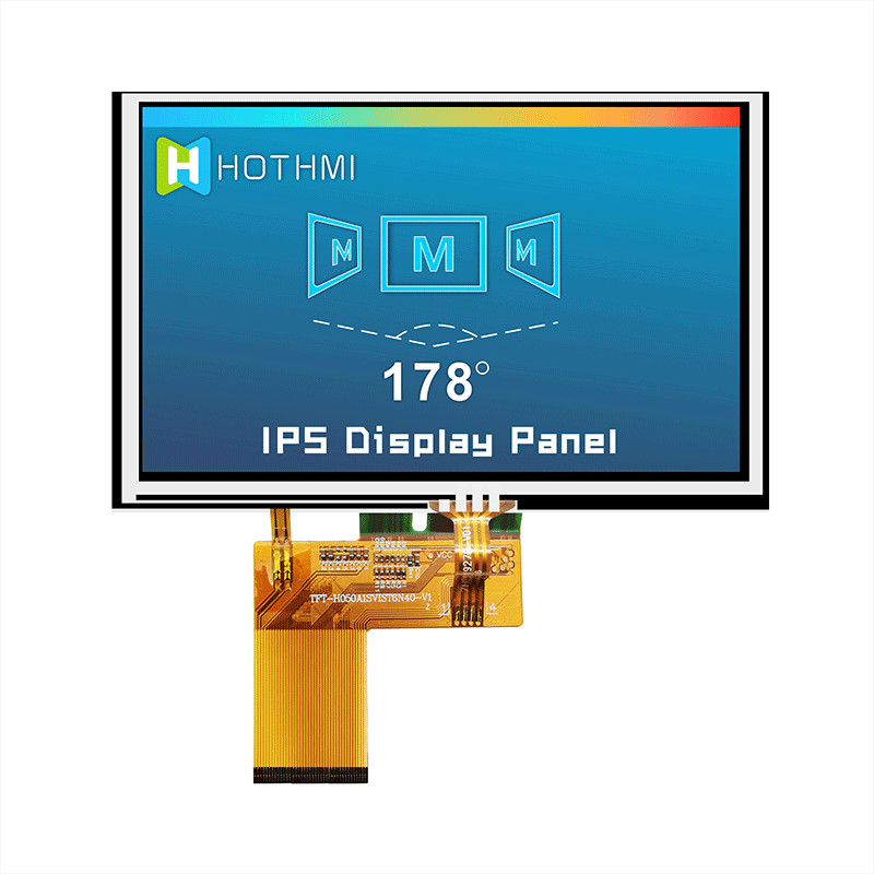 Сопротивляющаяся 5 индикаторная панель IC 7262 800x480 дюйма TFT LCD ставит точки 40PIN TFT-H050A1SVIST4R40