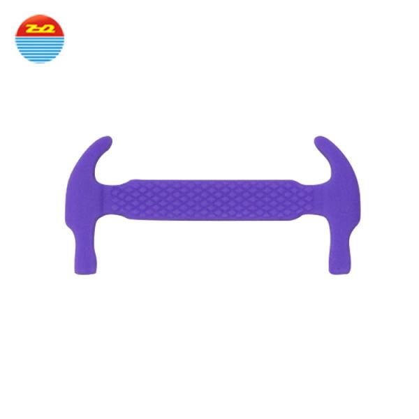 Hammer Shape Silicone No Tie Shoelaces , Unisex Tieless Shoe Strings