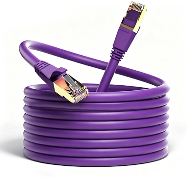 CAT8 SFTP Shielded LAN Cable 2000MHz 22AWG Solid Copper with LSZH Jacket for Data Centers