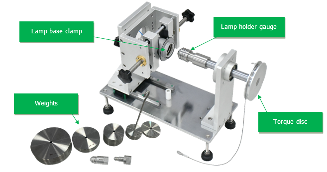 IEC 60238 Clause 16.2 Figure 6 Torque Test Apparatus With Lamp Holder Gauge E14/E27/E40