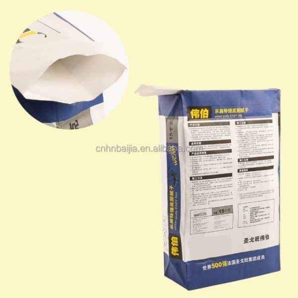 изготовленные на заказ промышленные бумажные мешки клапана 25кг для строить