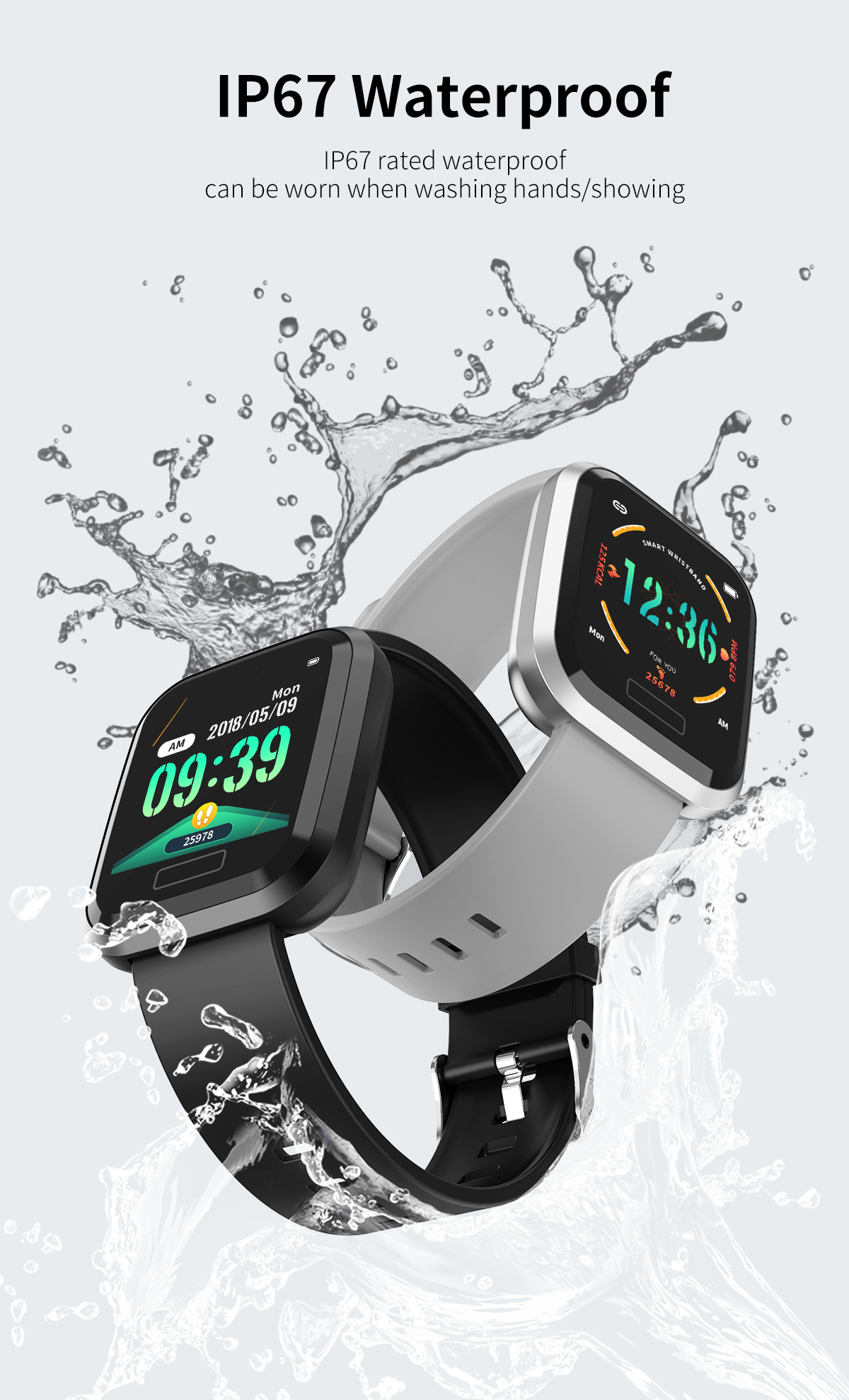 Дозор ИП67 отслежывателя деятельности при спорта делает материал водостойким силикона одна гарантия года