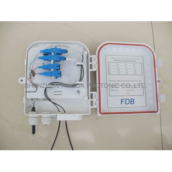 Сделайте коробку водостойким Сплиттер оптического волокна СК 1 кс 8 Пльк ЛК, распределительную коробку 8Дропс оптического волокна