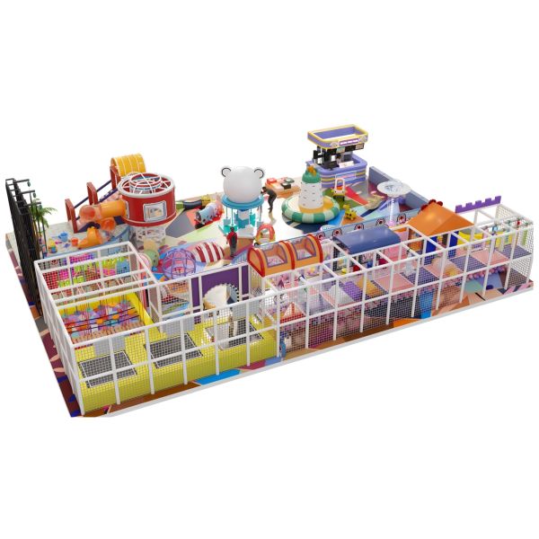 Shopping Malls Commercial Soft Play Equipment With Ball Pit And Slide