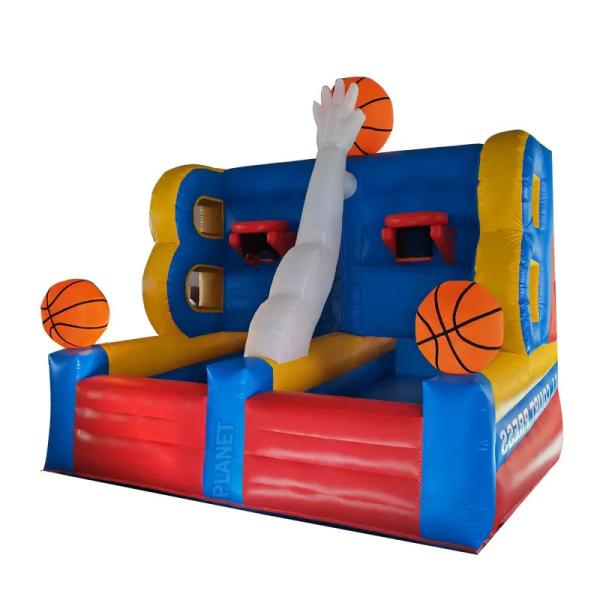 Outdoor Sports Game Inflatable Basketball Hoop For Rental