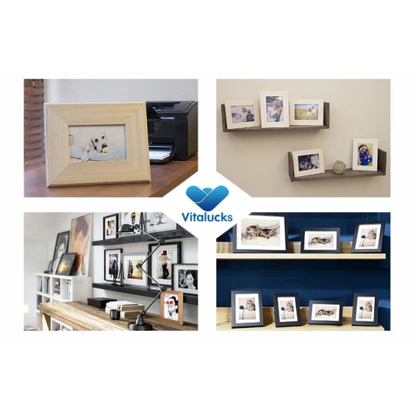 Plain Color Wooden Picture Frame Unfinished Pine for Custom Color Photo Frame