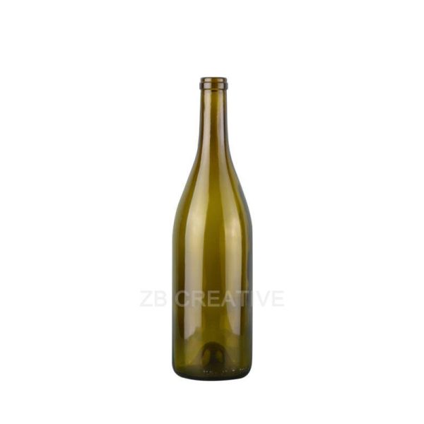Classic Slope Shoulder Burgundy Glass Bottle Cork Closure 750ml Pinot Noir 560g 2709K-2