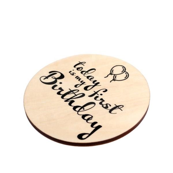 Plywood Coaster -Travel Series Gifts-Baby Milestone Plywood Cards -Christmas Gifts