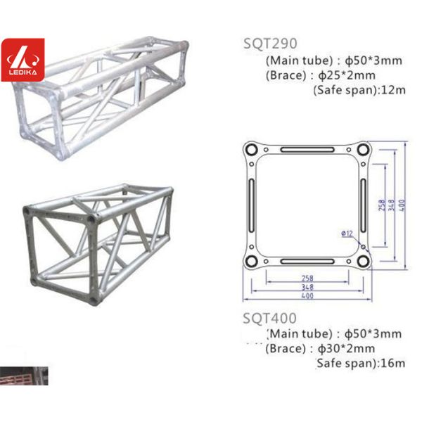 Versatile Aluminium Square Truss Smart Connecting Joint For Outdoor Events 6082