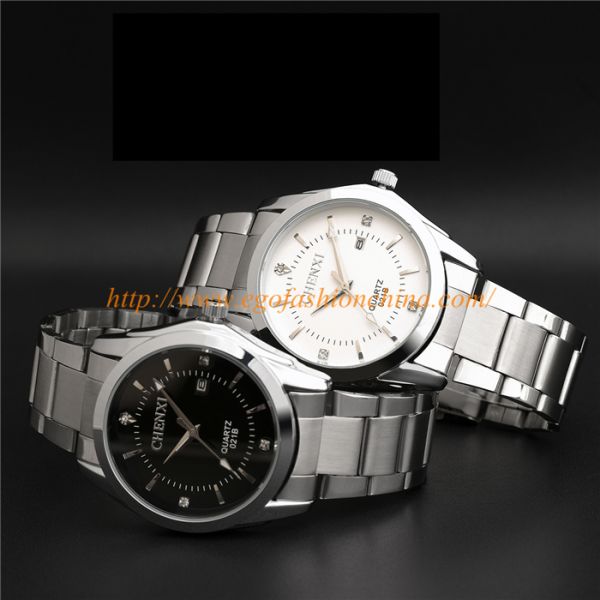 021B Couple Watches Women Watch Men Watch Stainless Steel Quartz Watch Roman Wristwatch