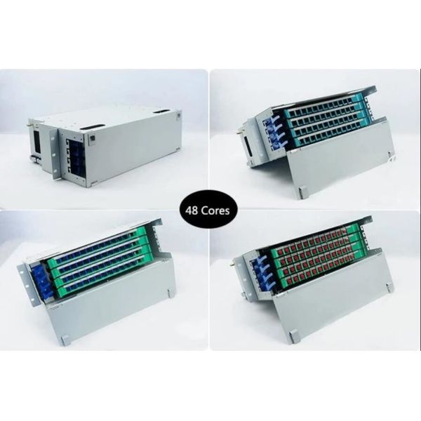 24 48 Cuadro de distribución de fibra óptica por puerto SC FC ST LC