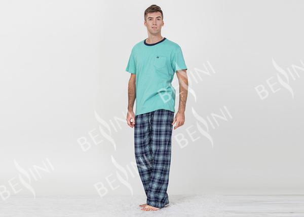 Comfortable Mens Luxury Sleepwear Woven Flannel Long Pants Australian Design